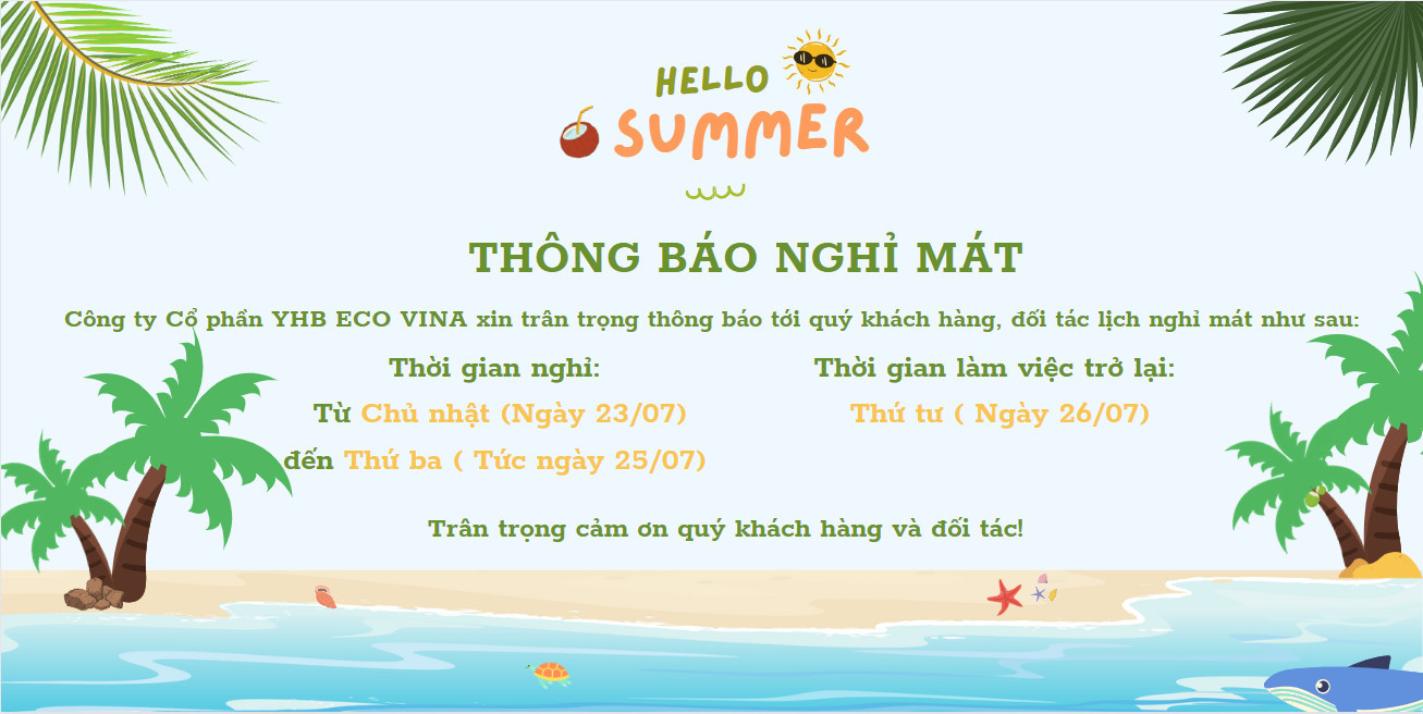 THÔNG BÁO LỊCH NGHỈ HÈ 2023