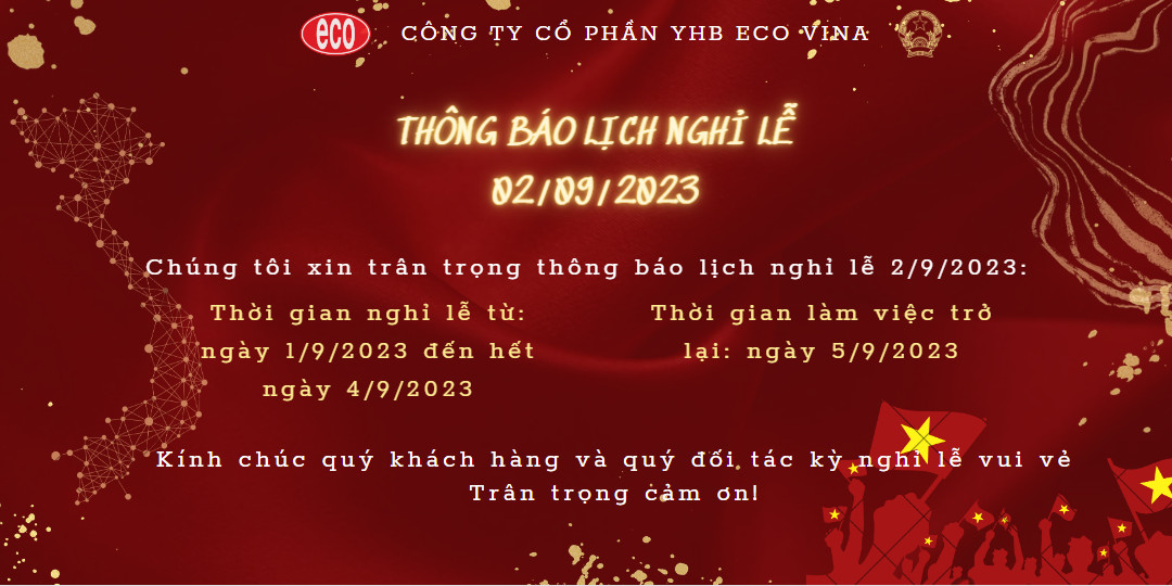 Thông báo lịch nghỉ lễ Quốc khánh 2/9